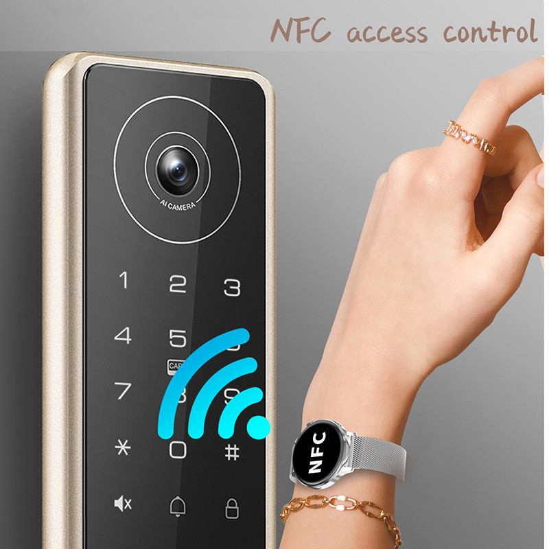 2022 Nou ceas inteligent NFC Femei Bărbați Apel Bluetooth 1,19 inch 320*320 Afișaj HD Cadran personalizat Tracker fitness Sport Ceas inteligent + cutie