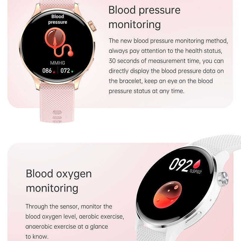 2022 Nou ceas inteligent NFC Femei Bărbați Apel Bluetooth 1,19 inch 320*320 Afișaj HD Cadran personalizat Tracker fitness Sport Ceas inteligent + cutie