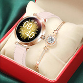 Ceas inteligent la modă nouă, monitor de sănătate pentru femei, ritm cardiac, Tracker de fitness, IP68, ceas cu alarmă inteligent, rezistent la apă.