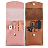 4 buc/set set de tăietori profesionale pentru unghii, pedichiură, manichiură, din oțel inoxidabil, foarfece pentru cuticule, pensete, pile pentru unghii, tăietor de unghii