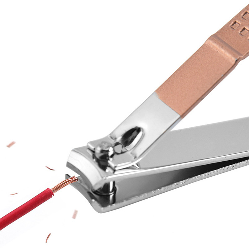 4 buc/set set de tăietori profesionale pentru unghii, pedichiură, manichiură, din oțel inoxidabil, foarfece pentru cuticule, pensete, pile pentru unghii, tăietor de unghii