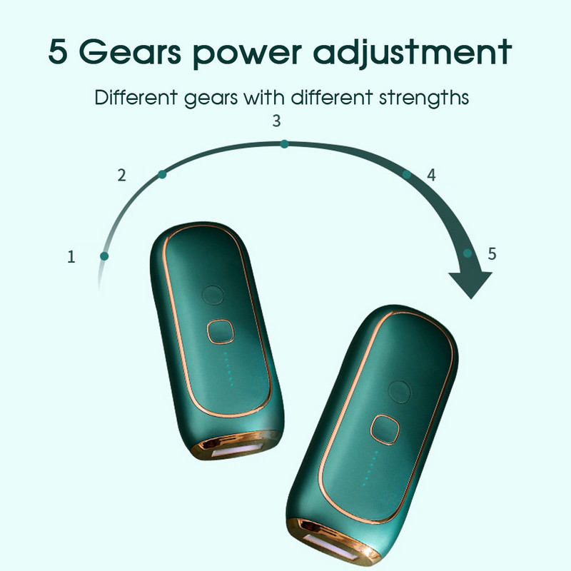 [ZS] IPL 900.000 Flash 5 trepte Epilator profesional permanent fără durere Epilarea cu laser a corpului piciorului Îndepărtarea părului electric Uz casnic pentru femei