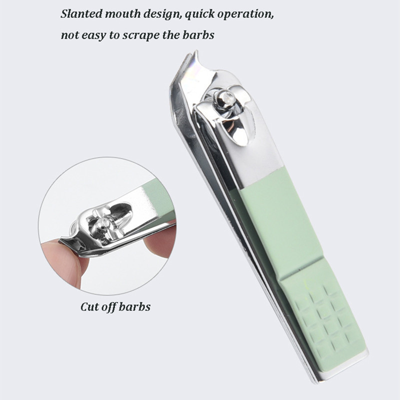 Mașină de tăiat unghii verde Matcha, 7 bucăți, din oțel inoxidabil, instrumente de curățare pentru îngrijirea personală, set de instrumente profesionale practice pentru manichiură.