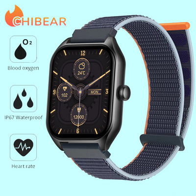 Smartwatch ChiBear Bluetooth Call Smartwatch 1,85`` AMOLED Display 50+ Sports Mode Διάρκεια ζωής μπαταρίας 15 ημερών Έξυπνο ρολόι για άνδρες γυναίκες 2023 Νέο