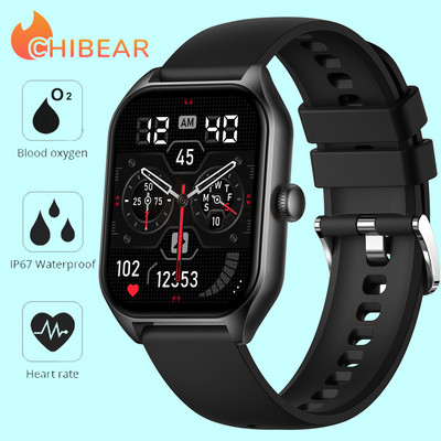 Smartwatch ChiBear Bluetooth Call Smartwatch 1,85`` AMOLED Display 50+ Sports Mode Διάρκεια ζωής μπαταρίας 15 ημερών Έξυπνο ρολόι για άνδρες γυναίκες 2023 Νέο
