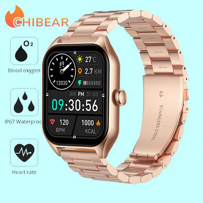 Smartwatch ChiBear Bluetooth Call Smartwatch 1,85`` AMOLED Display 50+ Sports Mode Διάρκεια ζωής μπαταρίας 15 ημερών Έξυπνο ρολόι για άνδρες γυναίκες 2023 Νέο