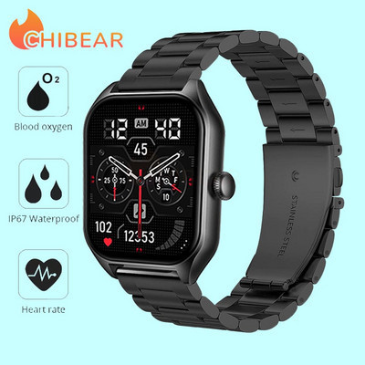 Smartwatch ChiBear Bluetooth Call Smartwatch 1,85`` AMOLED Display 50+ Sports Mode Διάρκεια ζωής μπαταρίας 15 ημερών Έξυπνο ρολόι για άνδρες γυναίκες 2023 Νέο
