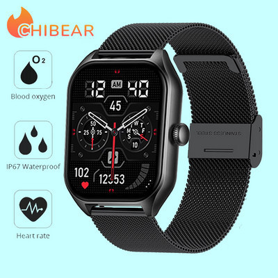 Smartwatch ChiBear Bluetooth Call Smartwatch 1,85`` AMOLED Display 50+ Sports Mode Διάρκεια ζωής μπαταρίας 15 ημερών Έξυπνο ρολόι για άνδρες γυναίκες 2023 Νέο