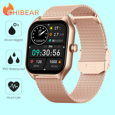 Smartwatch ChiBear Bluetooth Call Smartwatch 1,85`` AMOLED Display 50+ Sports Mode Διάρκεια ζωής μπαταρίας 15 ημερών Έξυπνο ρολόι για άνδρες γυναίκες 2023 Νέο