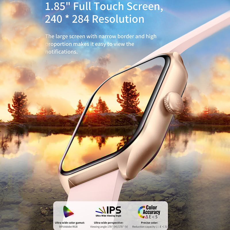 Smartwatch ChiBear Bluetooth Call Smartwatch 1,85'' AMOLED Display 50+ Sports Mode Διάρκεια ζωής μπαταρίας 15 ημερών Έξυπνο ρολόι για άνδρες γυναίκες 2023 Νέο