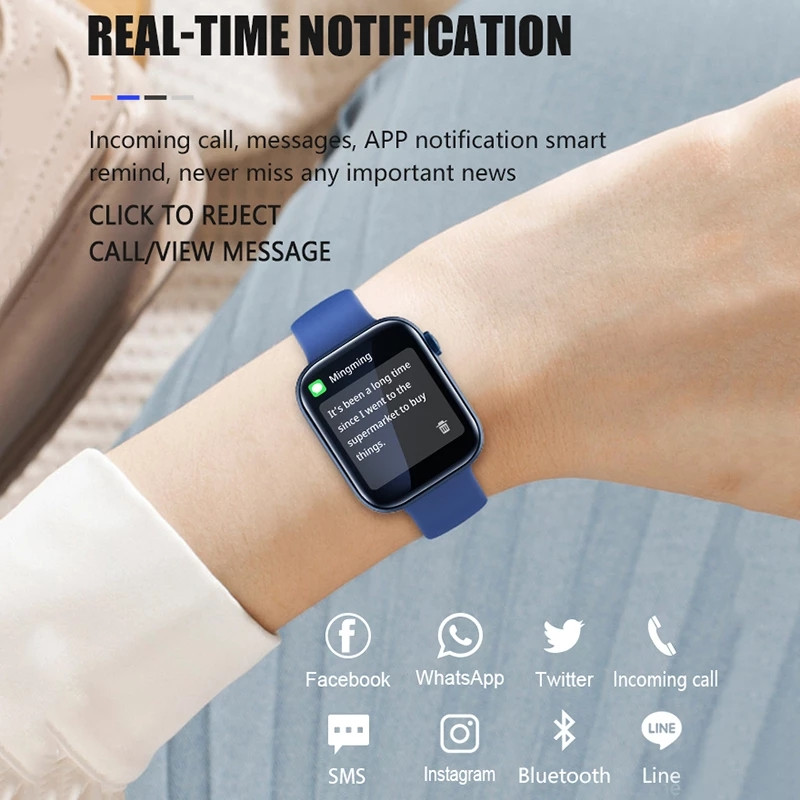 Apel Bluetooth Muzică Ceas inteligent Bărbați Impermeabil Monitorizarea ritmului cardiac Fitness Sport în aer liber Ceas inteligent Femei Lnformație Push