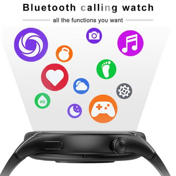 NFC Bluetooth Call Смарт часовник Мъжки 412*412 HD екран 173+Спорт Водоустойчив 24/7 здравен монитор Мъжки Смартчасовник за IOS Android