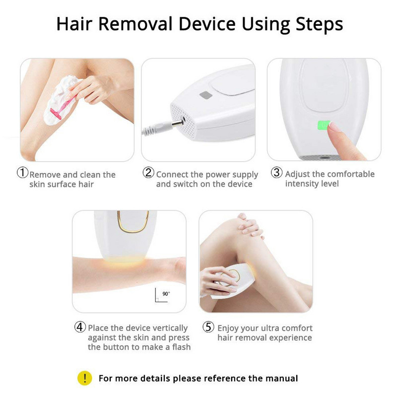 IPL συσκευή λέιζερ Mini Epilator Electric Removal Permanent Home Hold 500000 Flashes Ολόσωμη Αποτρίχωση για Άντρες Γυναίκες