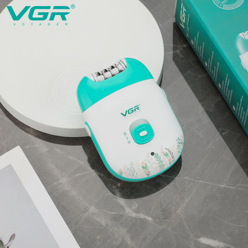 VGR újratölthető női epilátor elektromos női epilátor arcszőrtelenítő géphez arc lábak szőrtelenítő test