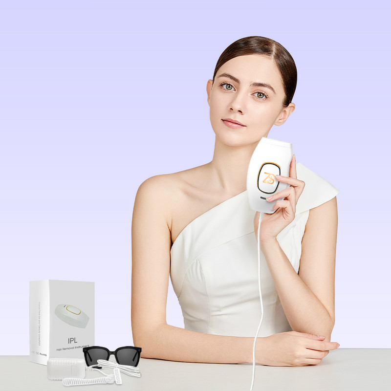 [ZS] Dispozitive de uz casnic de marcă Epilator Bikini Corp 500.000 de flash-uri Dispozitive de îndepărtare a părului cu laser IPL fără durere pentru femei Depilare permanentă