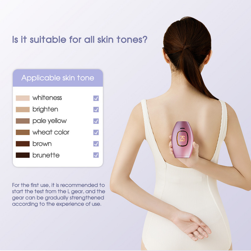 [ZS] Dispozitive de uz casnic de marcă Epilator Bikini Corp 500.000 de flash-uri Dispozitive de îndepărtare a părului cu laser IPL fără durere pentru femei Depilare permanentă