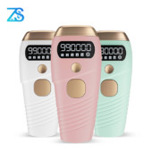 [ZS] Epilator electric profesional, fără durere, cu ecran LCD cu bliț 999.999, pentru femei, aparat de îndepărtare a părului cu laser pentru întregul corp