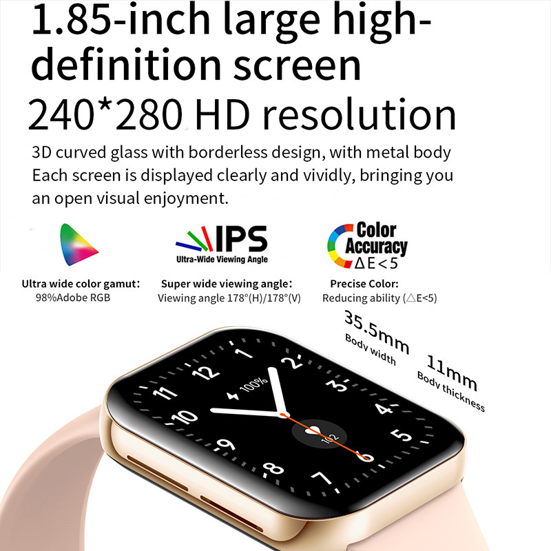 2022 Nou Bluetooth Apel Smart Ceas Femei Bărbați Monitorizare ritm cardiac Impermeabil Doamne Smartwatch Sport Fitness Tracke Bratara