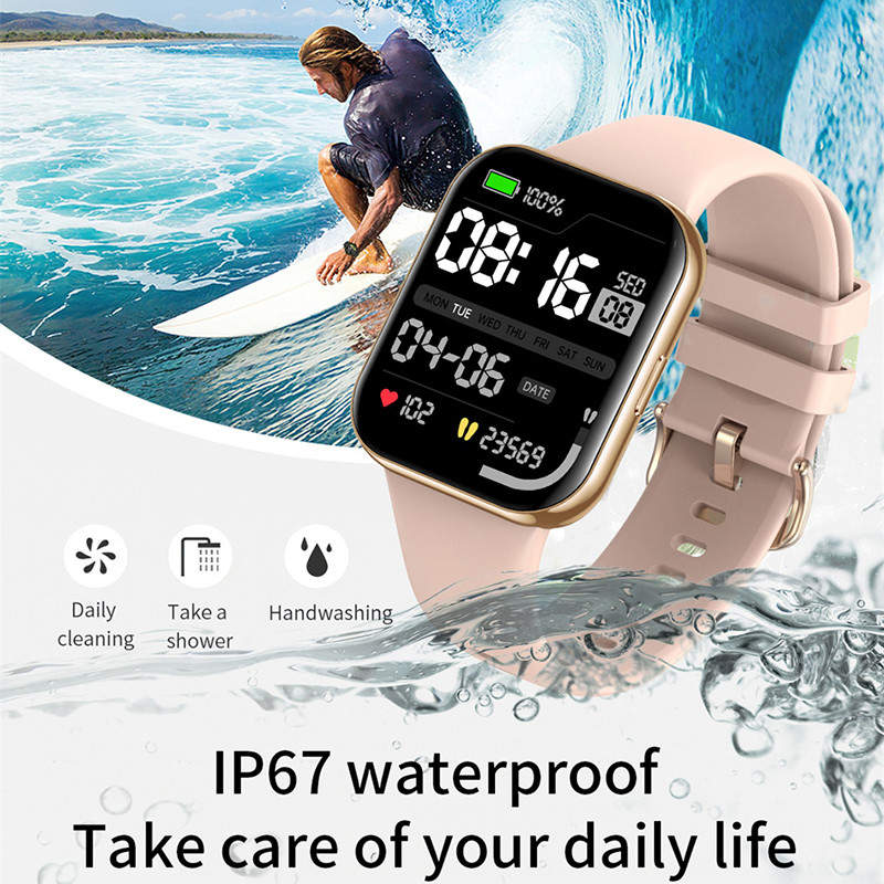 2022 Nou Bluetooth Apel Smart Ceas Femei Bărbați Monitorizare ritm cardiac Impermeabil Doamne Smartwatch Sport Fitness Tracke Bratara