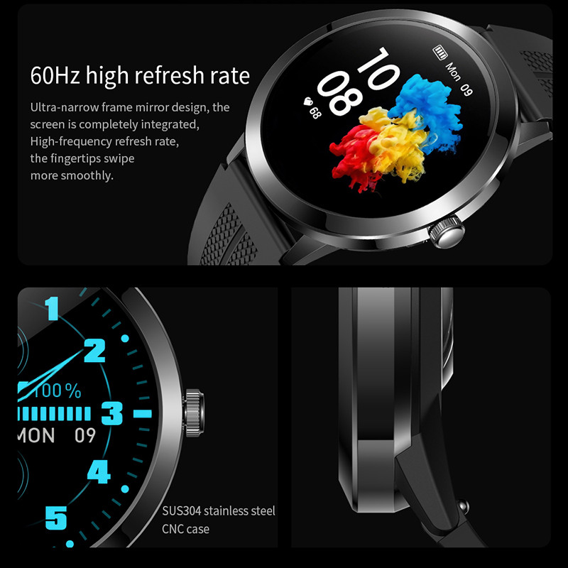 2023 Nou ceas inteligent ultra subțire femei bărbați 1,32" AMOLED 360*360 HD pixeli afișaj cadrane personalizate memento de apel Smartwatch doamne + cutie