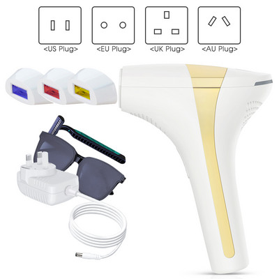 [ZS] Depilator cu laser 3-în-1 Epilarea IPL Bikini Întinerirea pielii corporale Femei Dispozitiv de îndepărtare a pistruilor faciali pentru îndepărtarea părului