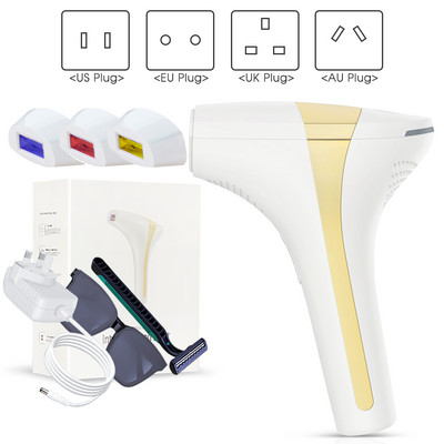 [ZS] Depilator cu laser 3-în-1 Epilarea IPL Bikini Întinerirea pielii corporale Femei Dispozitiv de îndepărtare a pistruilor faciali pentru îndepărtarea părului