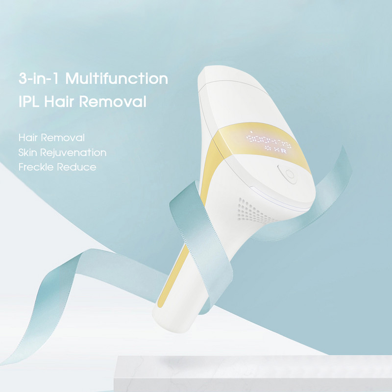 [ZS] Depilator cu laser 3-în-1 Epilarea IPL Bikini Întinerirea pielii corporale Femei Dispozitiv de îndepărtare a pistruilor faciali pentru îndepărtarea părului