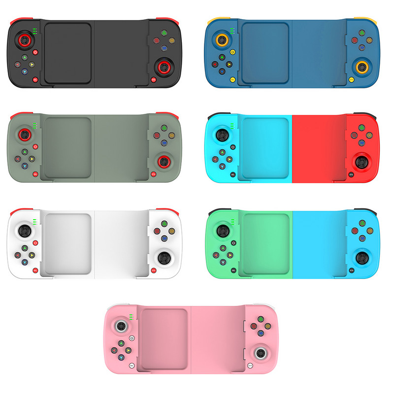 Vezeték nélküli Bluetooth játékvezérlő teleszkópos játékvezérlő joystick Samsung Xiaomi Huawei Android iPhone-hoz töltőkábellel