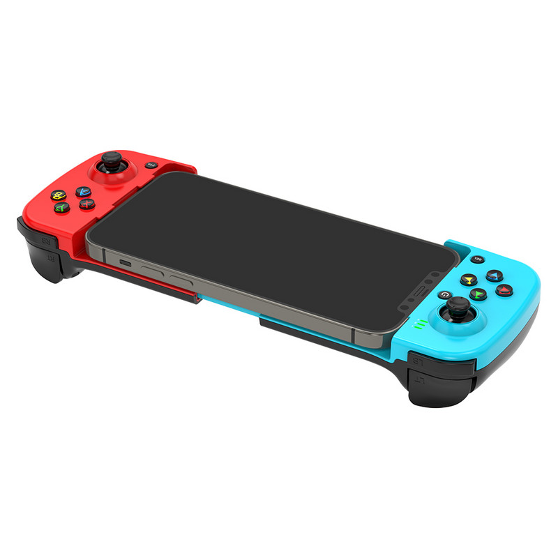 Vezeték nélküli Bluetooth játékvezérlő teleszkópos játékvezérlő joystick Samsung Xiaomi Huawei Android iPhone-hoz töltőkábellel