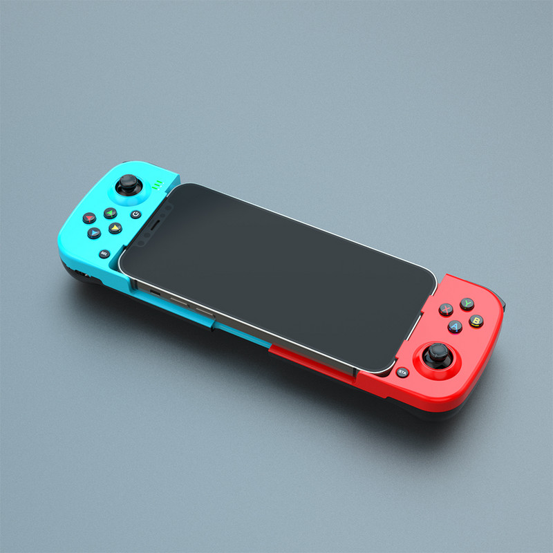 Vezeték nélküli Bluetooth játékvezérlő teleszkópos játékvezérlő joystick Samsung Xiaomi Huawei Android iPhone-hoz töltőkábellel