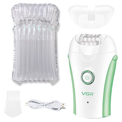 Originalni VGR električni epilator za žene Uklanjanje dlačica Lice i tijelo Noge Ispod pazuha Bikini Punjivi uređaj za uklanjanje dlačica
