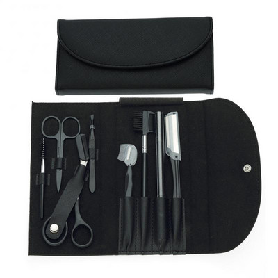 8 darab köröm kés Professzionális rozsdamentes acél olló Beauty Kit Art Horny Utility Tool körömolló körömkészlet