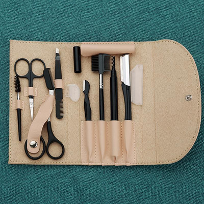 8 darab köröm kés Professzionális rozsdamentes acél olló Beauty Kit Art Horny Utility Tool körömolló körömkészlet