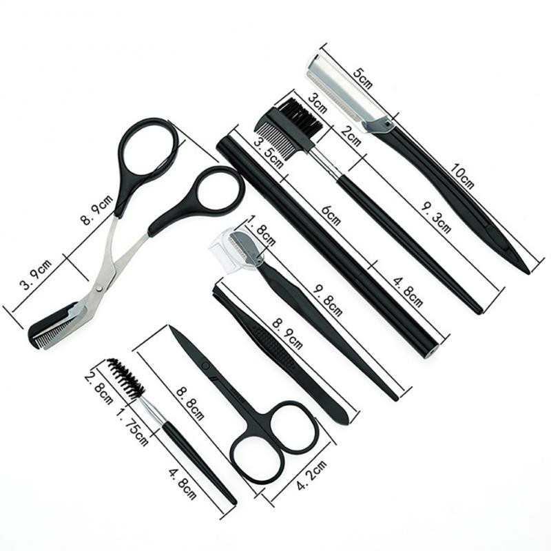 8 darab köröm kés Professzionális rozsdamentes acél olló Beauty Kit Art Horny Utility Tool körömolló körömkészlet