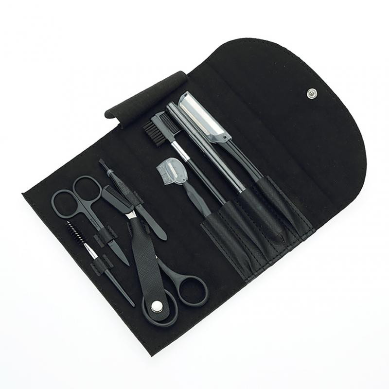 8 darab köröm kés Professzionális rozsdamentes acél olló Beauty Kit Art Horny Utility Tool körömolló körömkészlet
