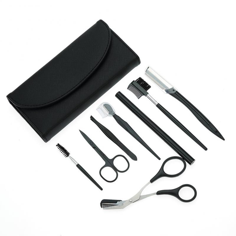 8 darab köröm kés Professzionális rozsdamentes acél olló Beauty Kit Art Horny Utility Tool körömolló körömkészlet