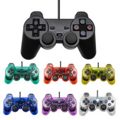 Controler cu fir pentru PS2 Vibration Motors Gamepad pentru PC Joystick Joypad Controle pentru PlayStation 2 console de jocuri video
