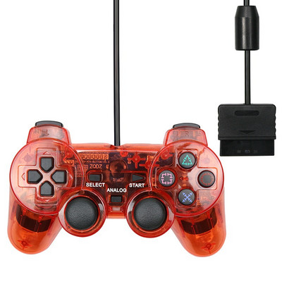 Controler cu fir pentru PS2 Vibration Motors Gamepad pentru PC Joystick Joypad Controle pentru PlayStation 2 console de jocuri video