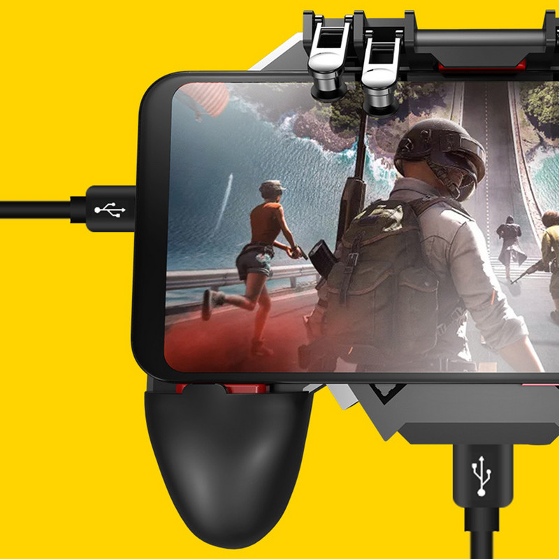 4.7''-6.5'' Noul mâner de joc PUBG Artefact AK77 Metal Physical Assist Dissipare rapidă a căldurii Telefon mobil universal