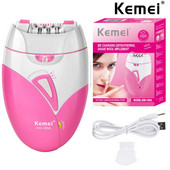 Kemei 189A női fájdalommentes epilátor újratölthető testszőrtelenítő gép elektromos borotválkozás privát rész bikini hónalj szőrtelenítés