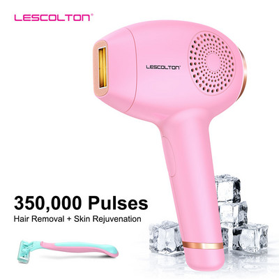 Lescolton IPL Epilator ICE Cool Pulse Light Mașină de îndepărtare a părului cu laser Epilator electric pentru Fața Bikini Îndepărtarea părului permanent