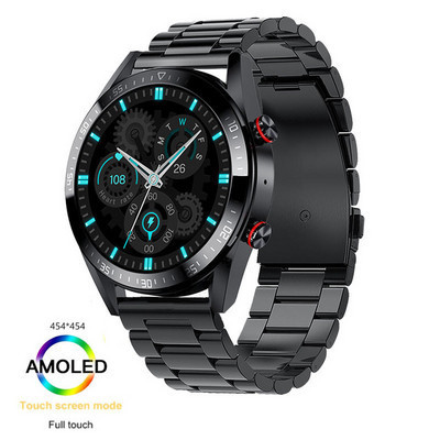 2022 Nou ceas inteligent cu ecran 454*454 Afișează întotdeauna ora Apel Bluetooth Ceas inteligent cu muzică locală pentru căști Android TWS pentru bărbați