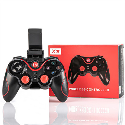 Vezeték nélküli Bluetooth játékvezérlő állvánnyal Vezeték nélküli játékvezérlő joystick PS3 Android mobiltelefon táblagép TV doboz laptophoz