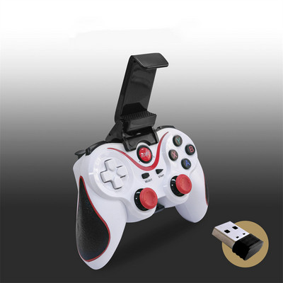 Vezeték nélküli Bluetooth játékvezérlő állvánnyal Vezeték nélküli játékvezérlő joystick PS3 Android mobiltelefon táblagép TV doboz laptophoz