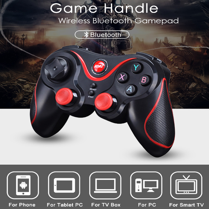 Vezeték nélküli Bluetooth játékvezérlő állvánnyal Vezeték nélküli játékvezérlő joystick PS3 Android mobiltelefon táblagép TV doboz laptophoz