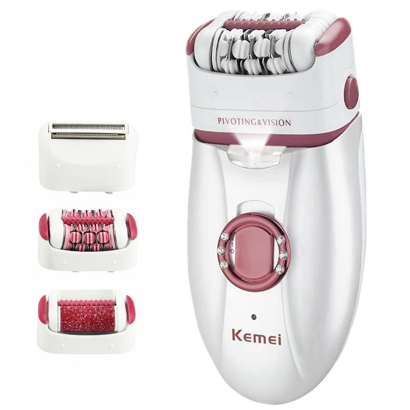 Epilator electric 3 în 1 pentru femei Aparat de ras pentru femeie Picior Îndepărtarea părului pe corp Buze bărbie Depilator pentru femeie Bikini Trimmer Dispozitiv de îndepărtare a părului facial
