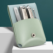 Prijenosni set za manikuru Set za pedikuru Škare za nokte od nehrđajućeg čelika Alat Putna torbica za dotjerivanje Poklon kutija Komplet za nokte Škare 4kom/set