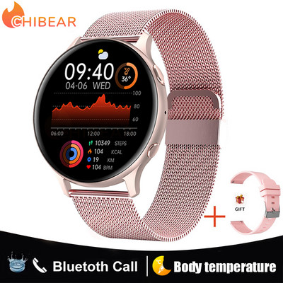 ChiBear 2023 Nové dotykové hodinky na celú obrazovku, luxusné inteligentné hodinky pre mužov s vlastným ciferníkom, Bluetooth hovormi a funkciou chytrých hodiniek pre mužov a ženy.