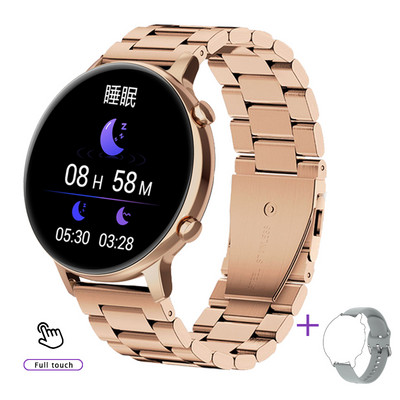 2023 Nové dámske inteligentné hodinky Dámske okrúhle inteligentné hodinky pre mužov Bluetooth hovory Fitness náramok Vlastné hodinky Ciferník Link TWS slúchadlá + krabička