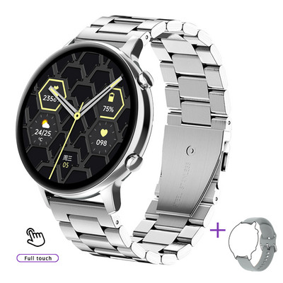 2023 Nové dámske inteligentné hodinky Dámske okrúhle inteligentné hodinky pre mužov Bluetooth hovory Fitness náramok Vlastné hodinky Ciferník Link TWS slúchadlá + krabička